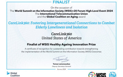 CareLink360 Selected as Finalist of WSIS Healthy Aging Innovation